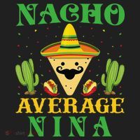 Nacho Average Nina Mexican Cinco De Mayo Golf Towel thumb 3