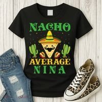 Nacho Average Nina Mexican Cinco De Mayo Women's T-Shirt thumb 3