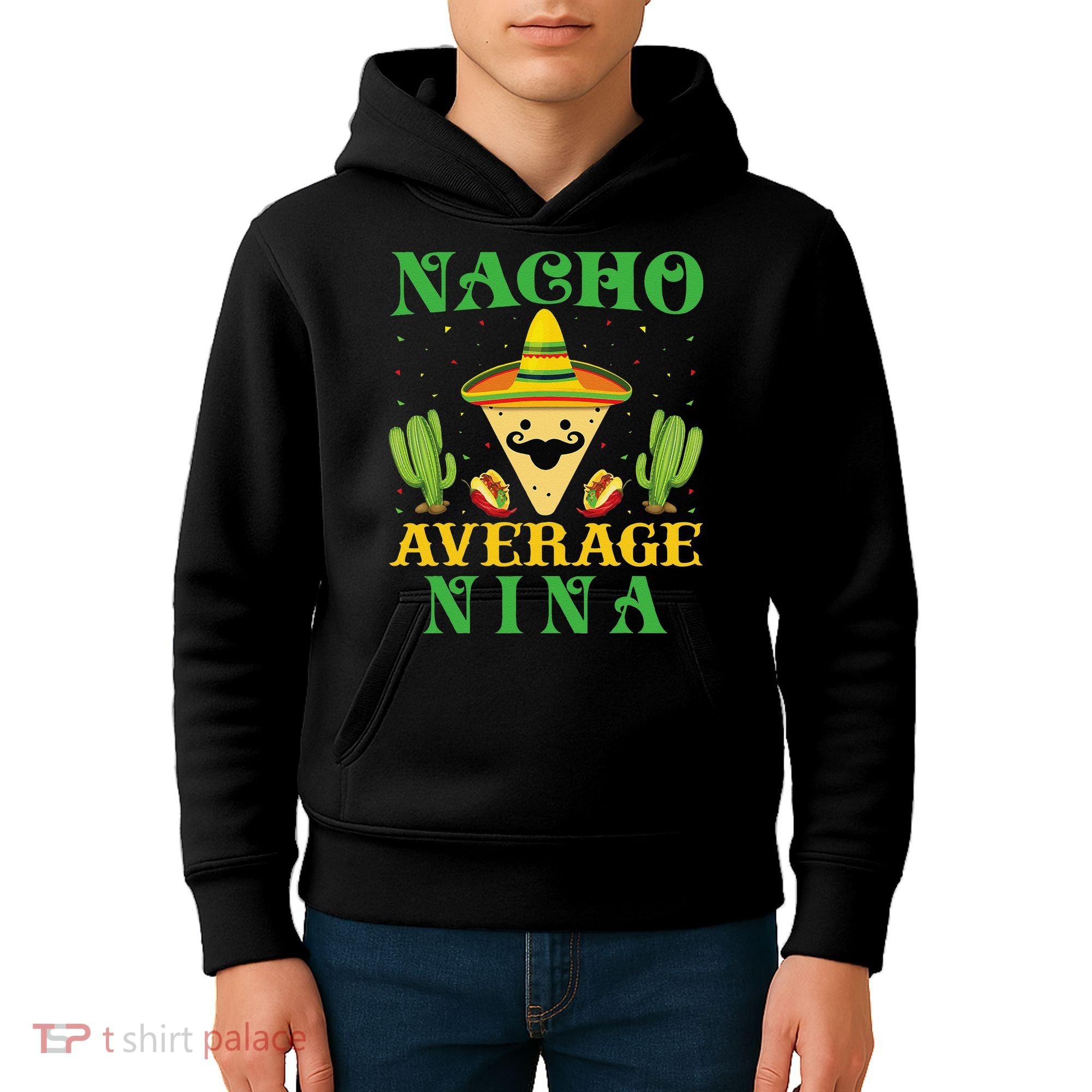 Nacho Average Nina Mexican Cinco De Mayo Kids Hoodie