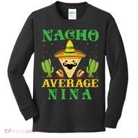 Nacho Average Nina Mexican Cinco De Mayo Kids Long Sleeve Shirt thumb 0