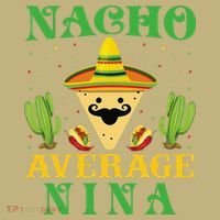Nacho Average Nina Mexican Cinco De Mayo Kids T-Shirt thumb 2