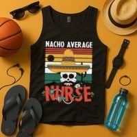 Nacho Average Nurse Funny Cinco De Mayo Nursing Fiesta Tank Top thumb 4