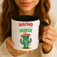 Nacho Average Nurse Cactus Sombrero Cinco De Mayo Coffee Mug thumb 3