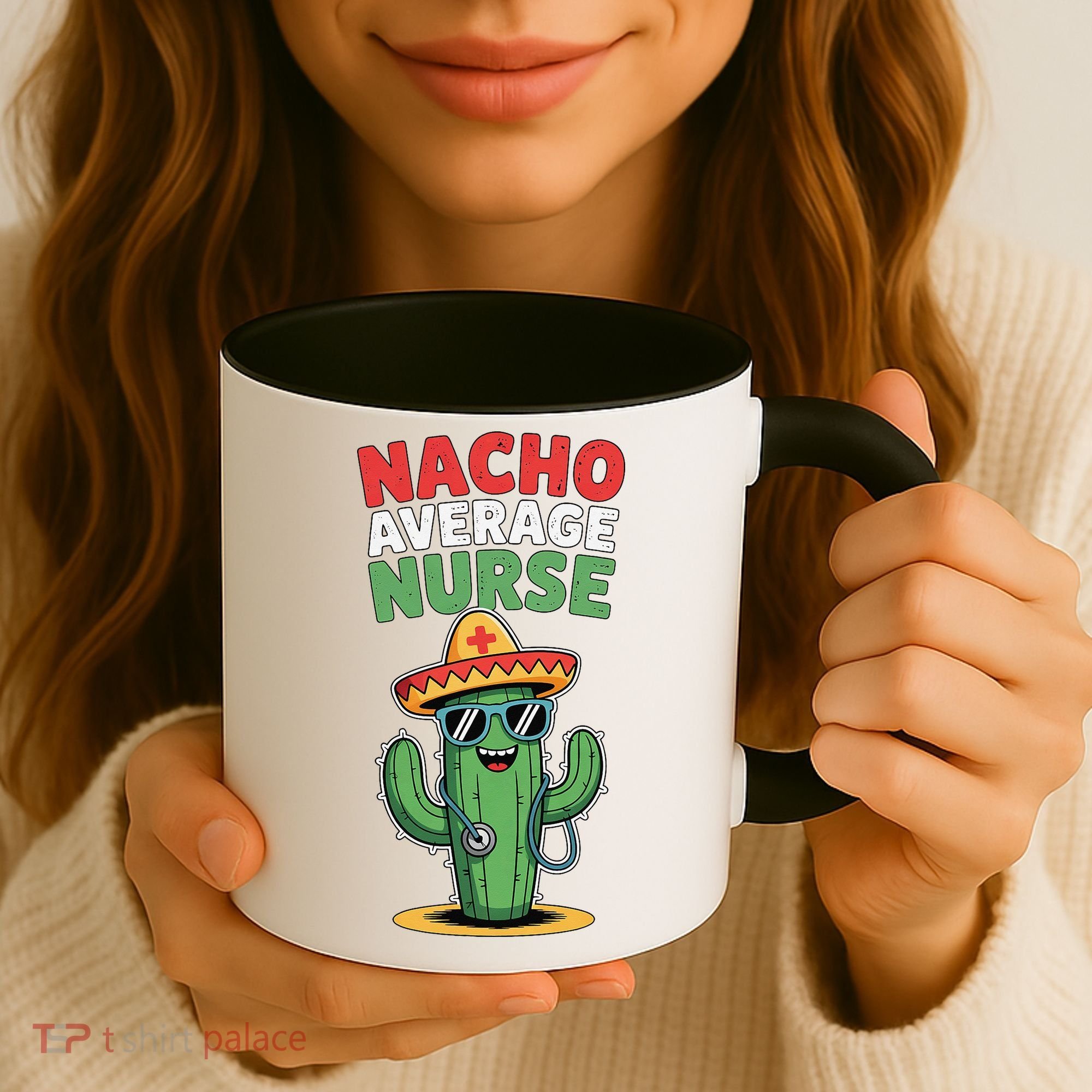 Nacho Average Nurse Cactus Sombrero Cinco De Mayo Coffee Mug