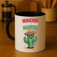 Nacho Average Nurse Cactus Sombrero Cinco De Mayo Coffee Mug thumb 4