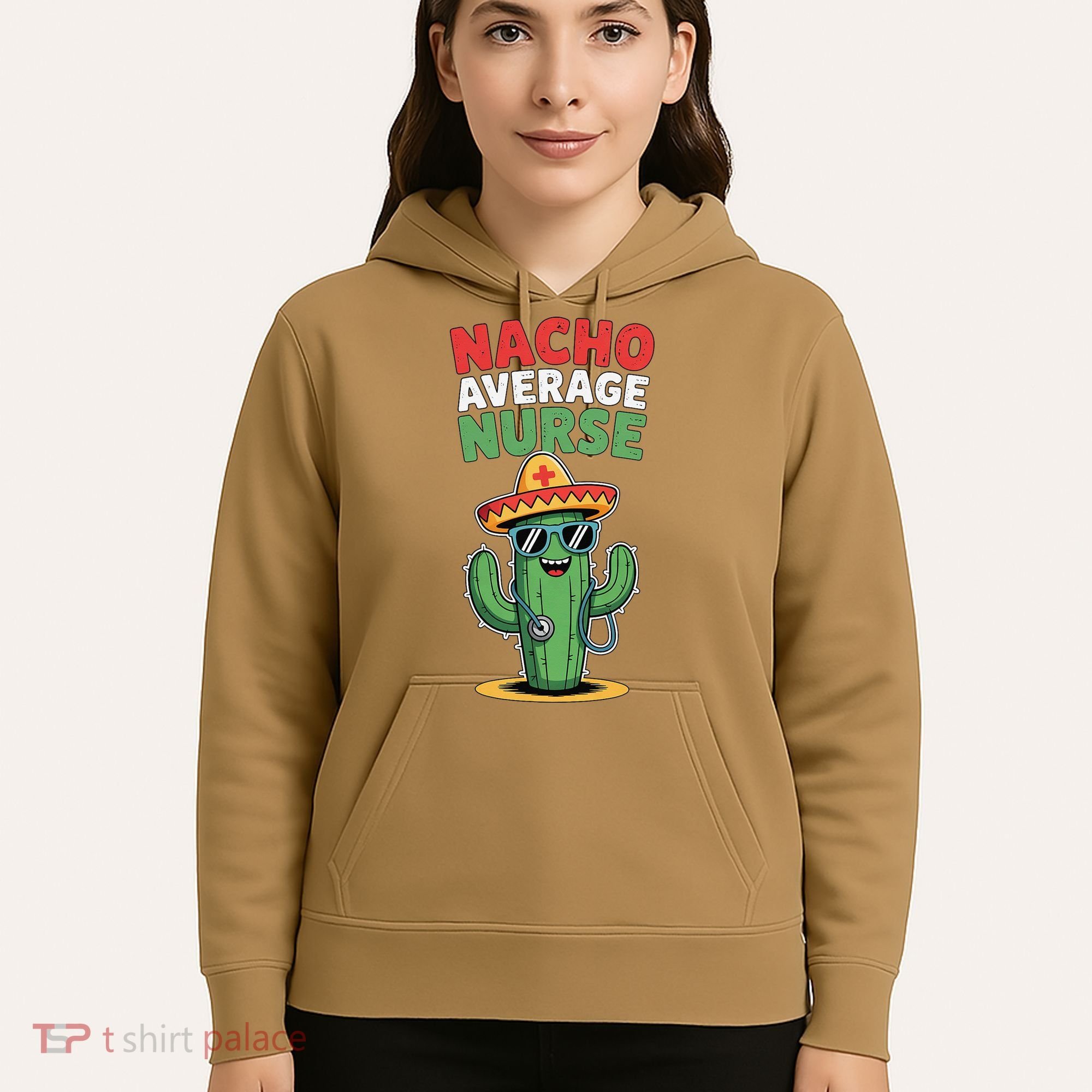 Nacho Average Nurse Cactus Sombrero Cinco De Mayo Hoodie