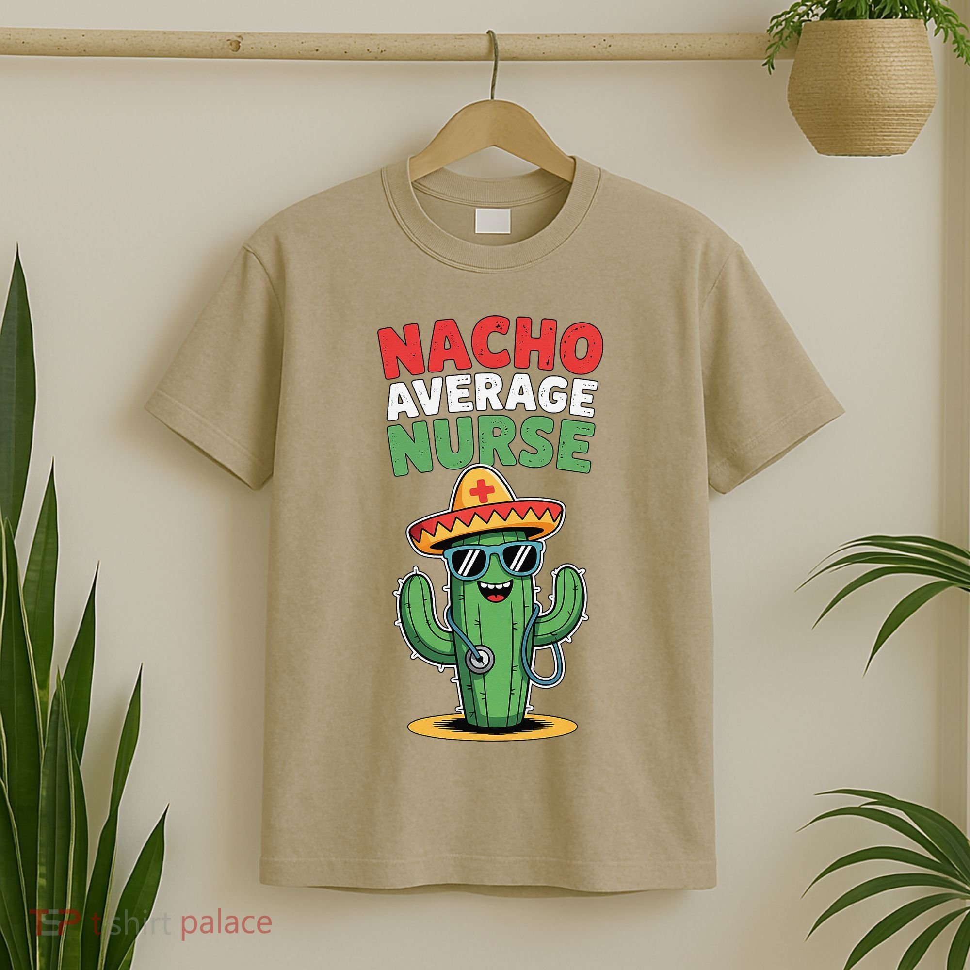 Nacho Average Nurse Cactus Sombrero Cinco De Mayo T-Shirt