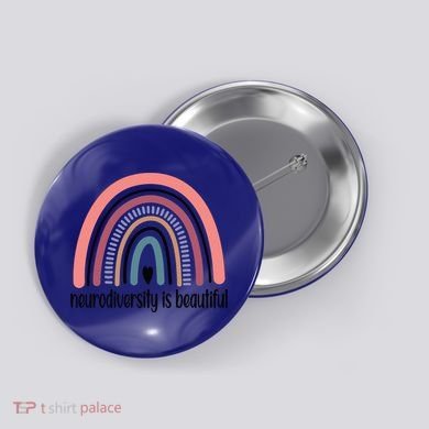Neurodiversity Autism Neurodivergent Gift Button