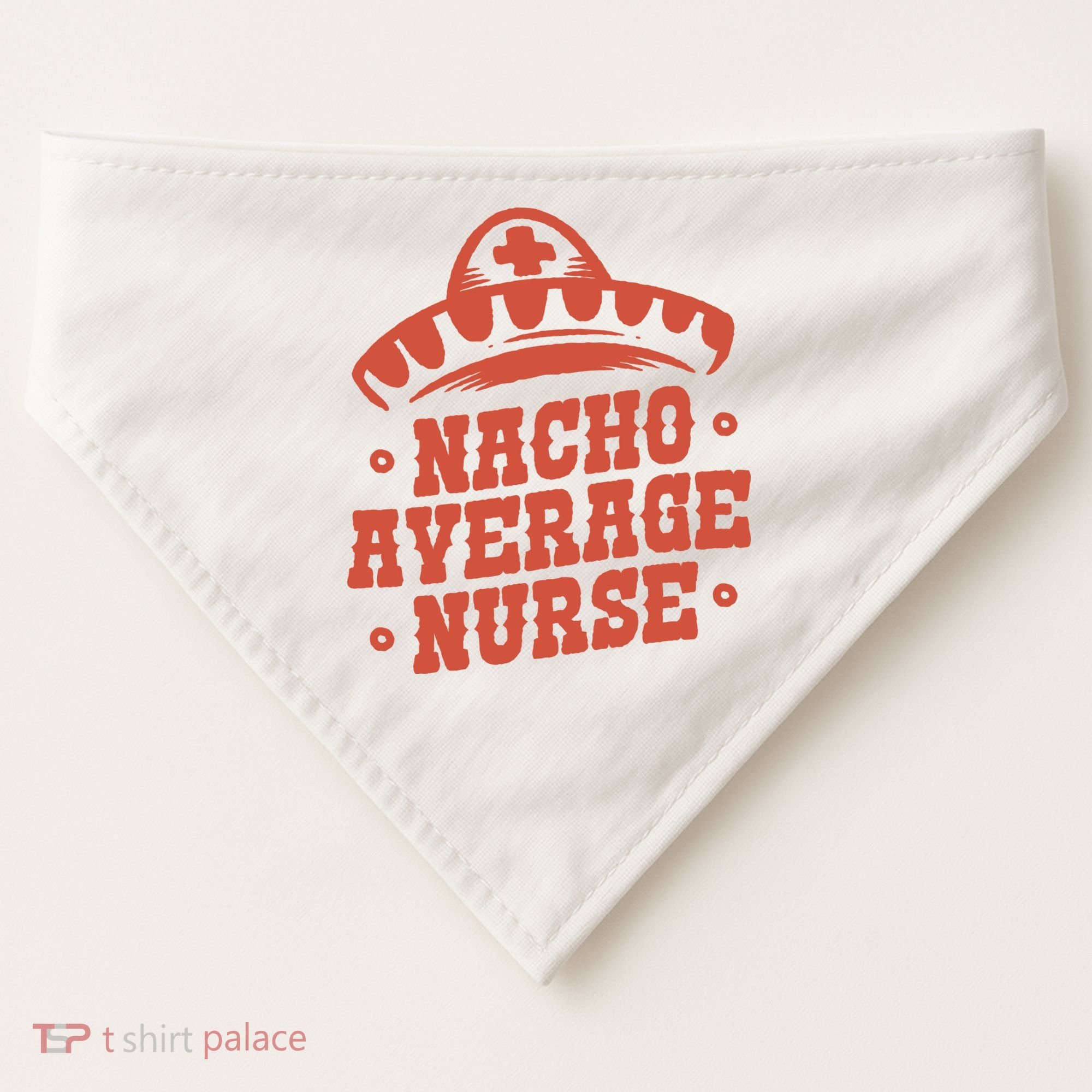 Nacho Average Nurse Cute Gift USA-Made Doggie Bandana