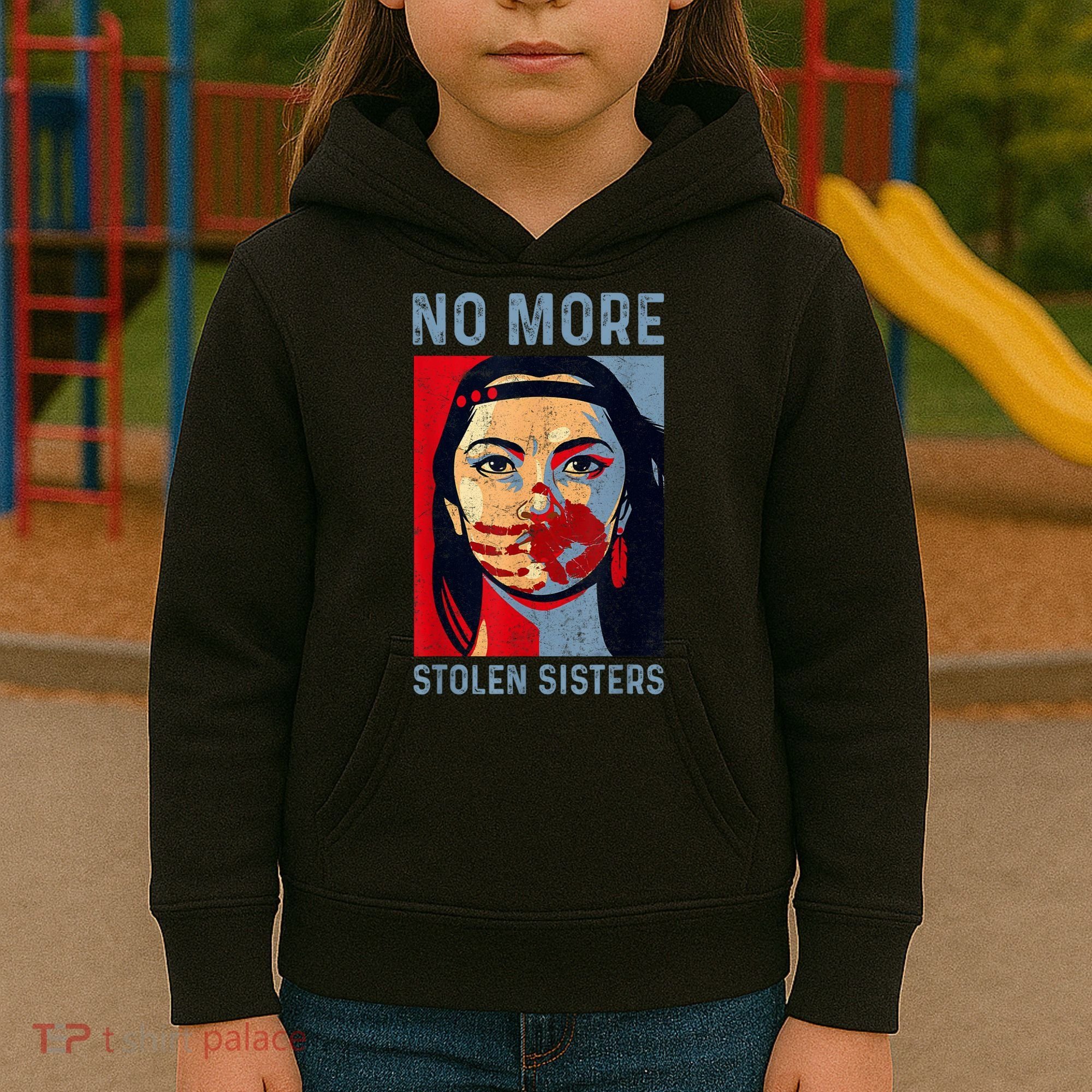 Native American No More Stolen Sisters Kids Hoodie