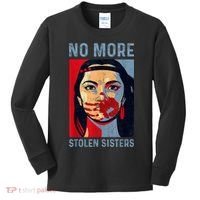 Native American No More Stolen Sisters Kids Long Sleeve Shirt thumb 0