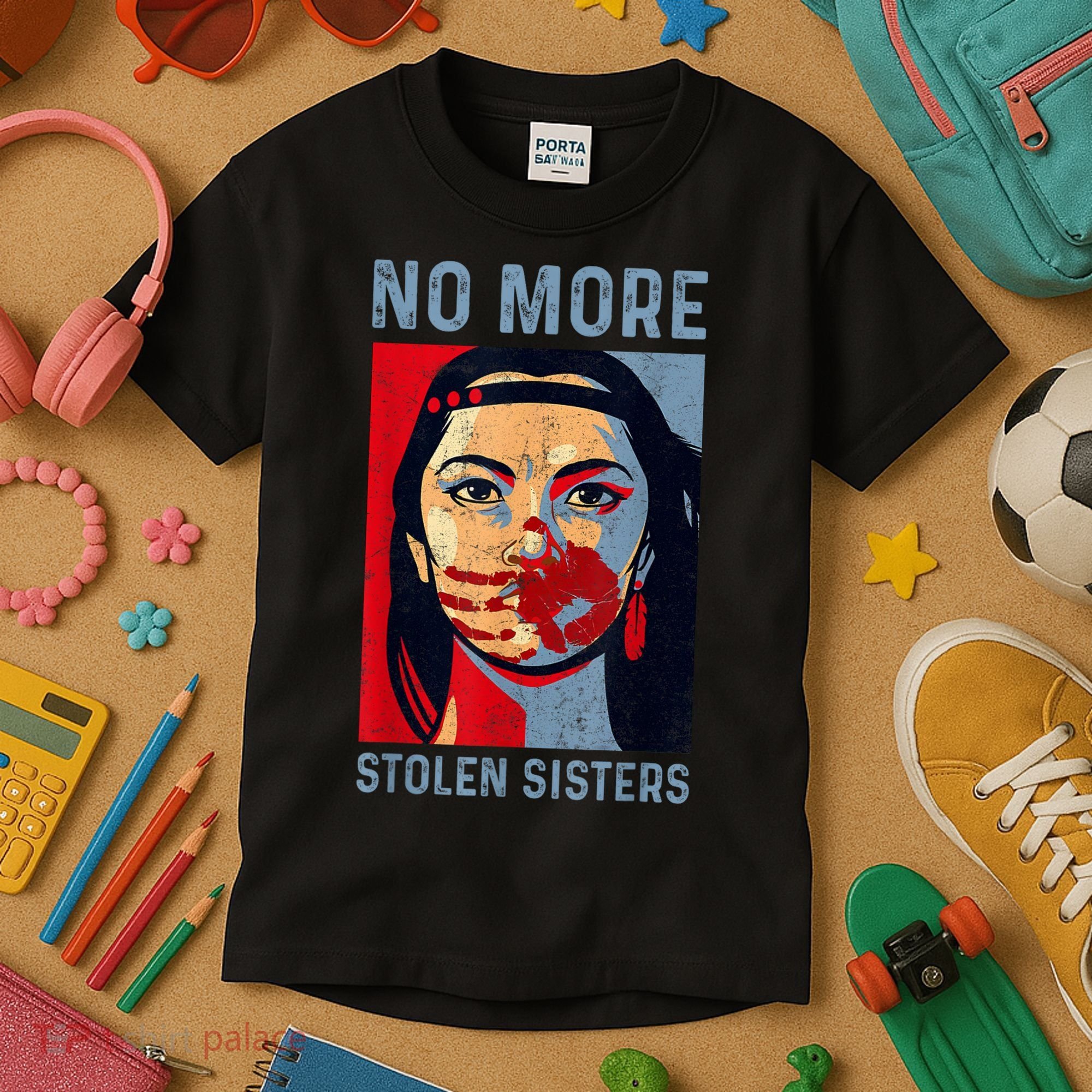 Native American No More Stolen Sisters Kids T-Shirt