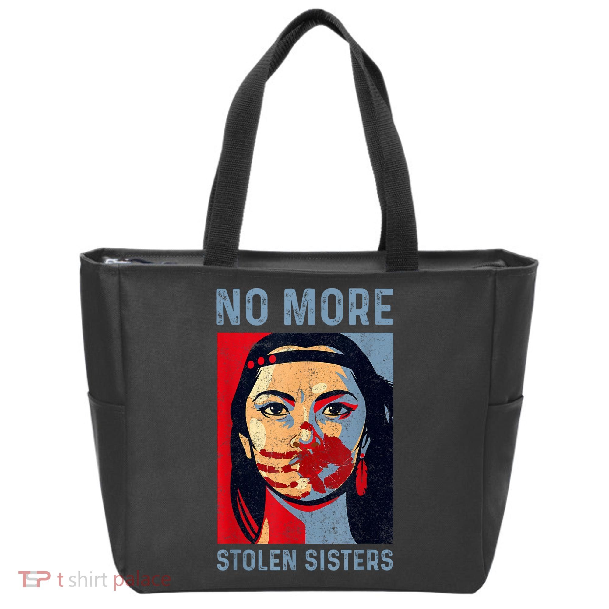 Native American No More Stolen Sisters Tote Bag