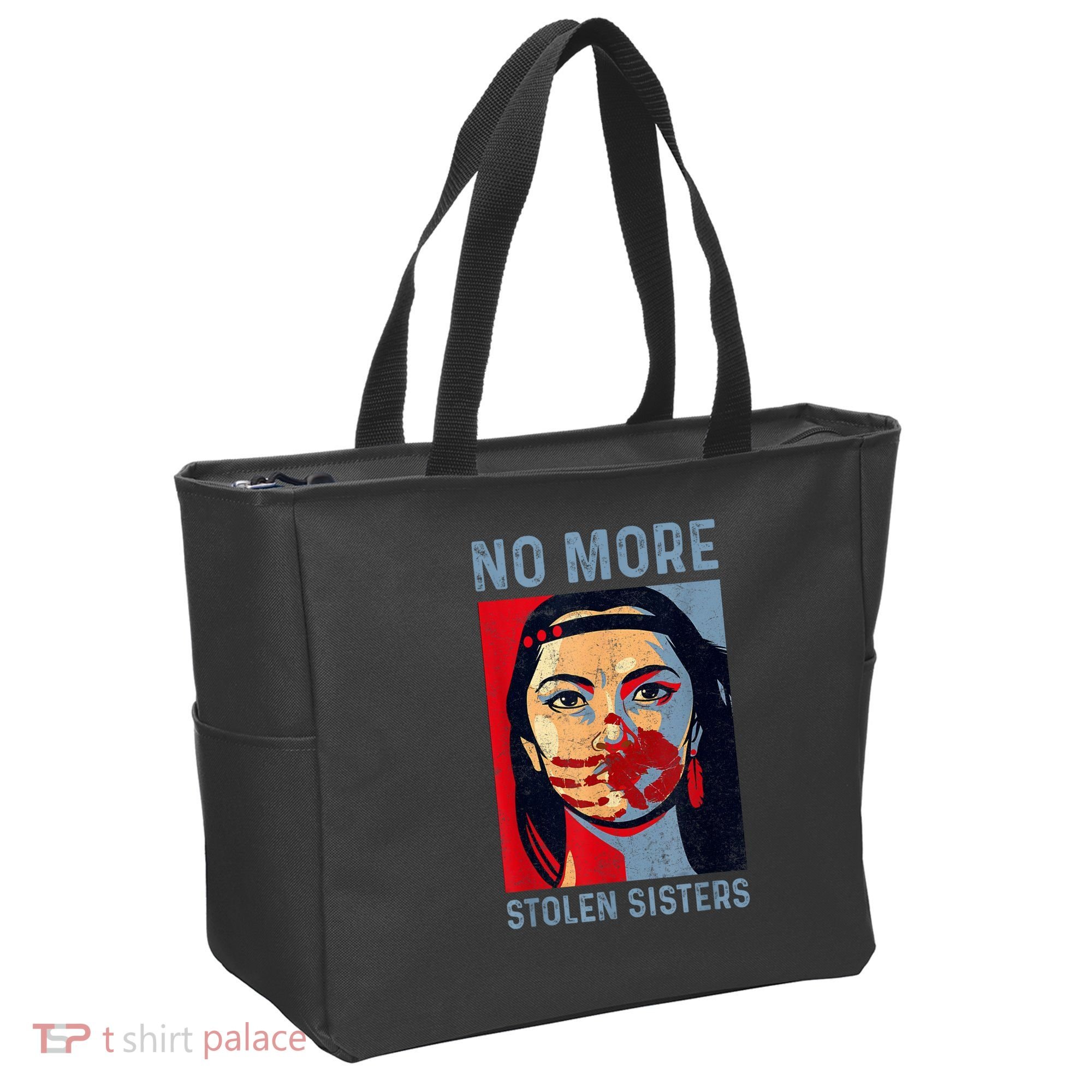 Native American No More Stolen Sisters Tote Bag