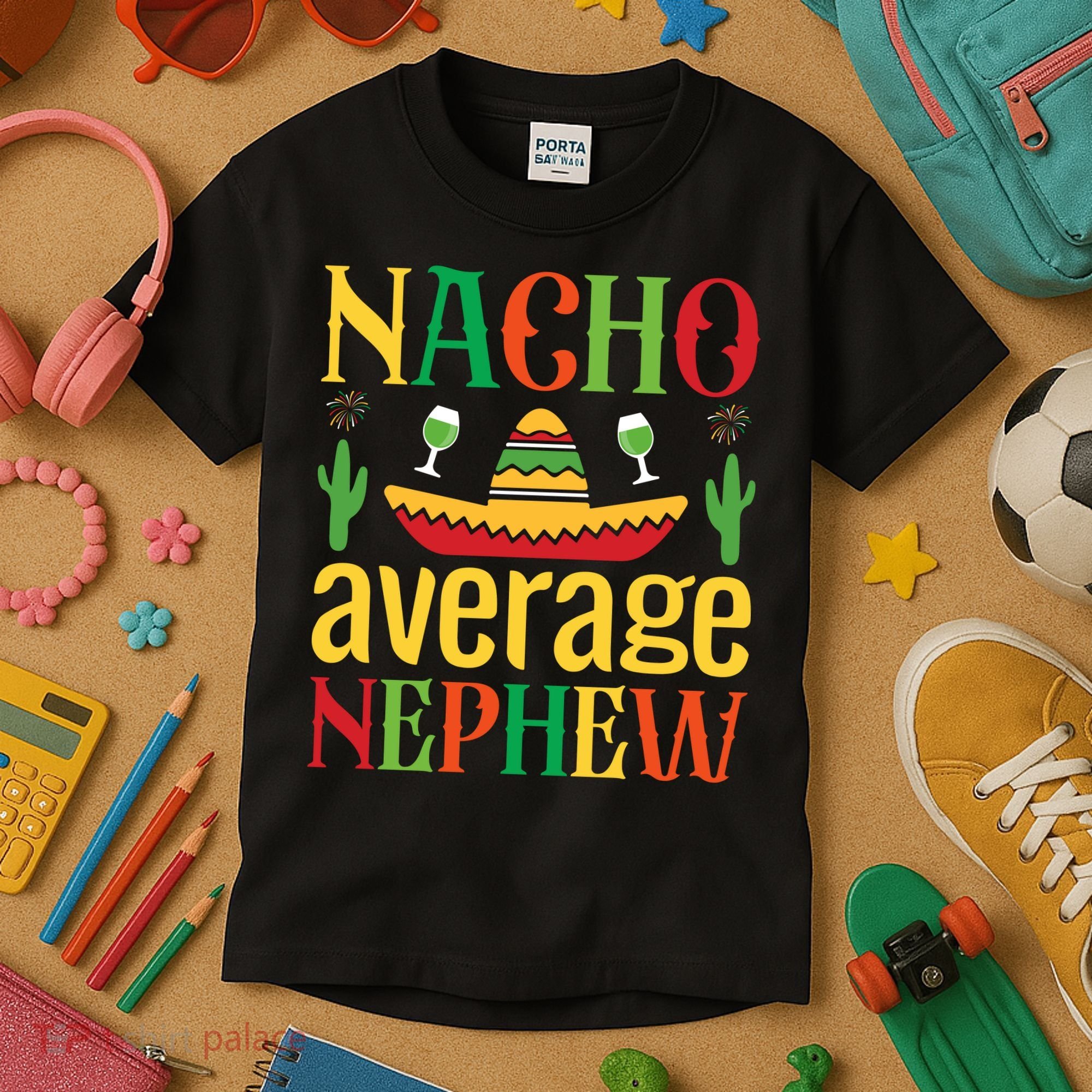Nacho Average Nephew Kids T-Shirt
