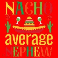 Nacho Average Nephew Santa Hat thumb 1