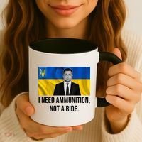 Need Ammunition Not A Ride Ukraine President Coffee Mug thumb 3