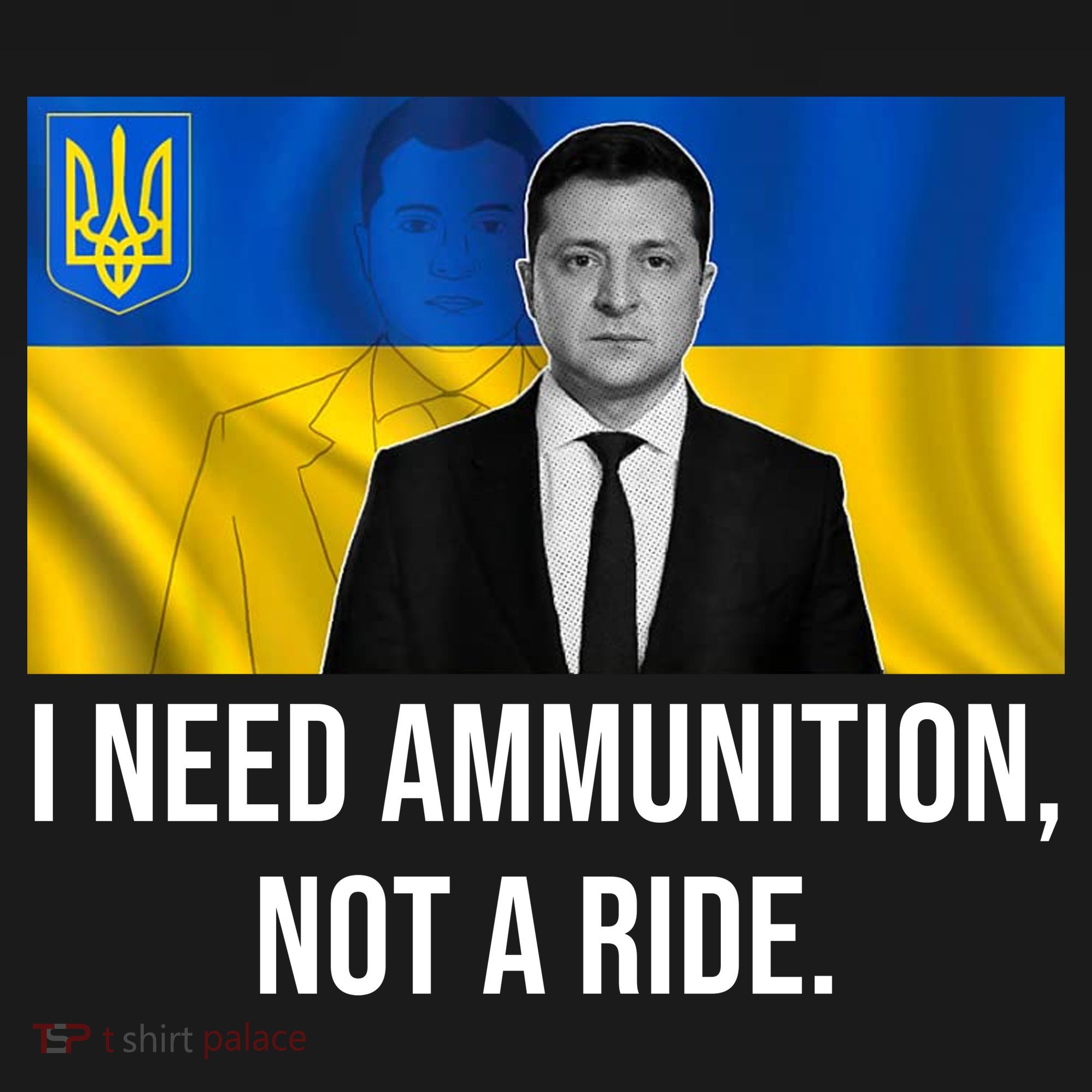 Need Ammunition Not A Ride Ukraine President Ornament