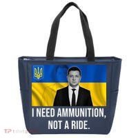 Need Ammunition Not A Ride Ukraine President Tote Bag thumb 0