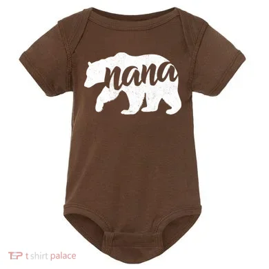 Nana Bear Baby Bodysuit