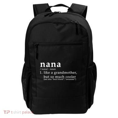 Nana Definition Like A Grandmother Backpack