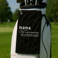 Nana Definition Like A Grandmother Golf Towel thumb 2