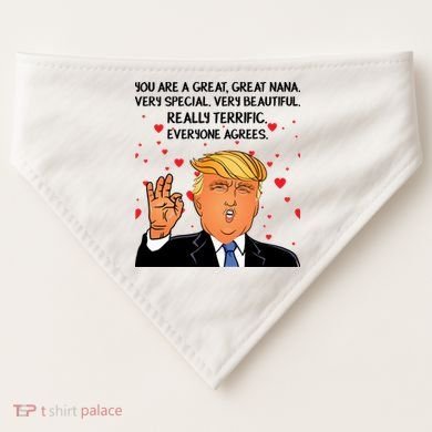 Nana Donald Trump USA-Made Doggie Bandana