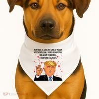 Nana Donald Trump USA-Made Doggie Bandana thumb 1