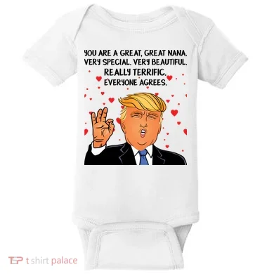 Nana Donald Trump Baby Bodysuit
