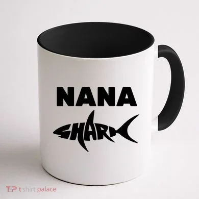 Nana Shark Coffee Mug back