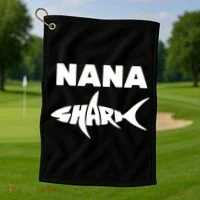 Nana Shark Golf Towel thumb 1