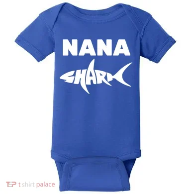 Nana Shark Baby Bodysuit