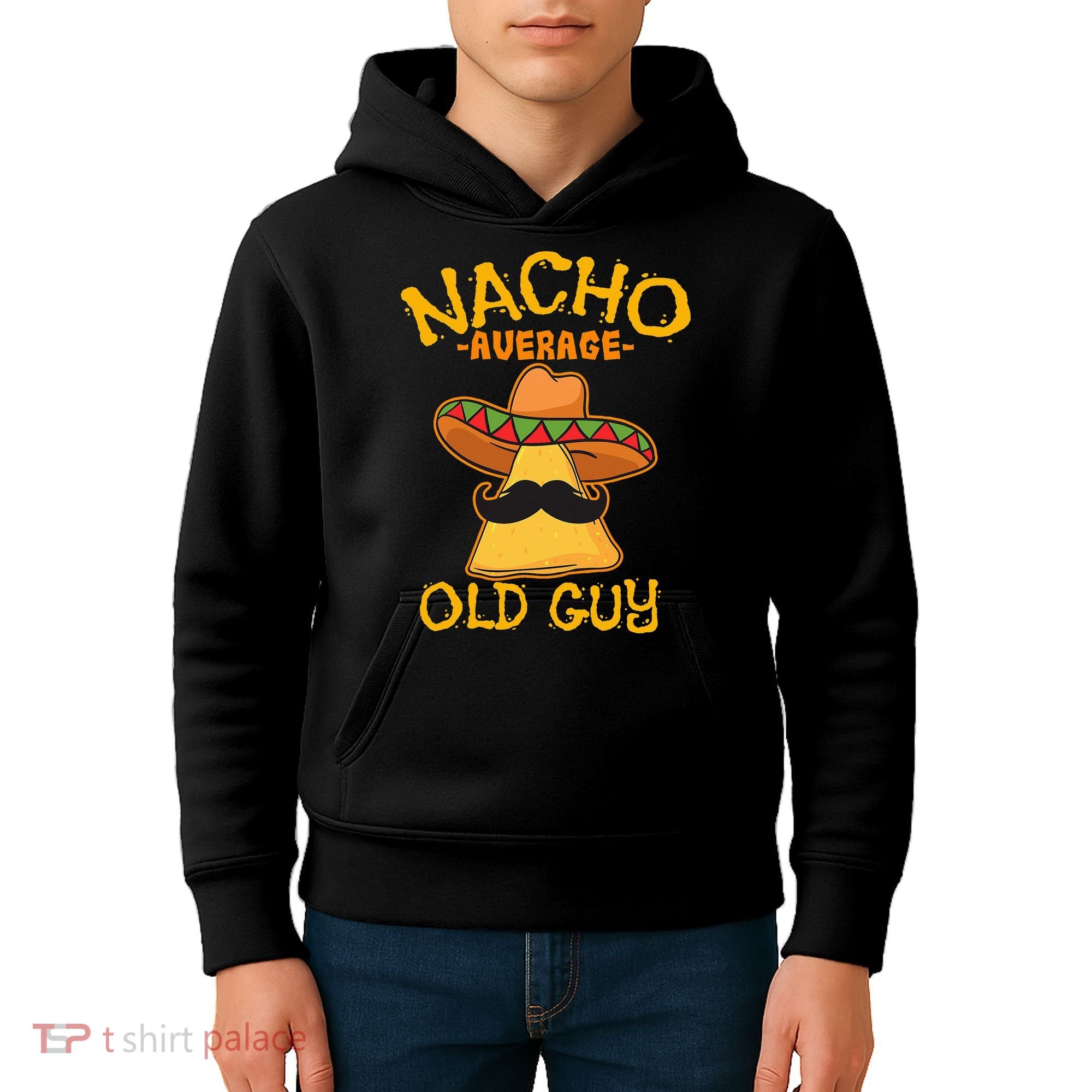 Nacho Average Old Guy Mexican Grandfather Cinco De Mayo Kids Hoodie