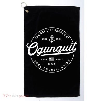 Nautical Anchor Ogunquit Maine Travel Vacation Gift Golf Towel