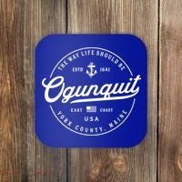Nautical Anchor Ogunquit Maine Travel Vacation Gift Coaster thumb 0