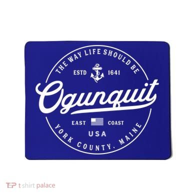 Nautical Anchor Ogunquit Maine Travel Vacation Gift Mousepad