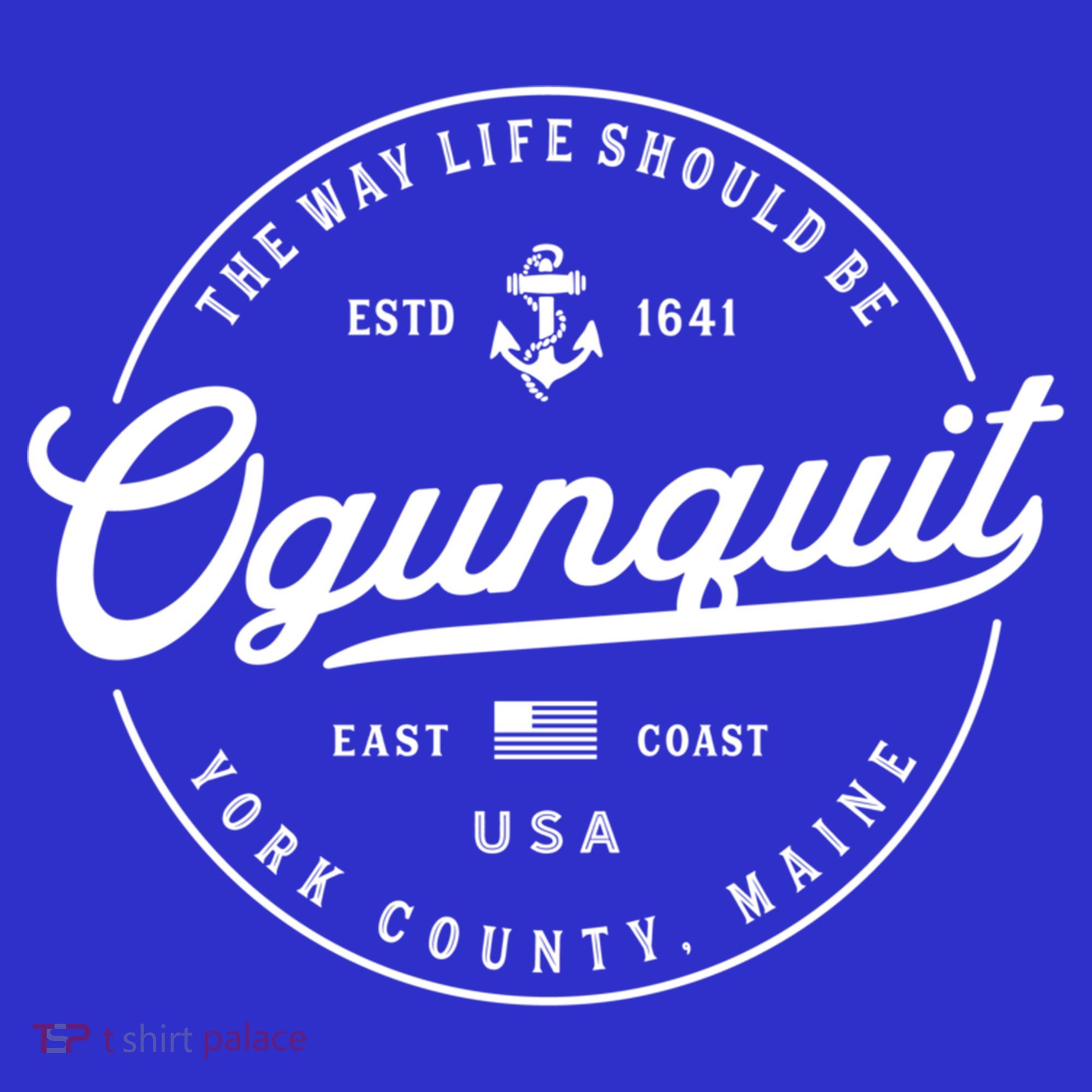 Nautical Anchor Ogunquit Maine Travel Vacation Gift Women's Tank Top