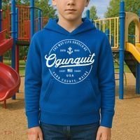Nautical Anchor Ogunquit Maine Travel Vacation Gift Kids Hoodie thumb 2