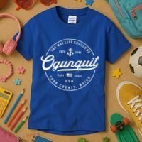 Nautical Anchor Ogunquit Maine Travel Vacation Gift Kids T-Shirt thumb 3