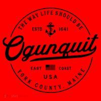 Nautical Anchor Ogunquit Maine Travel Vacation Gift Santa Hat thumb 1