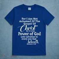 NOT ASHAMED Of Christ Christian Jesus Gospel Love T-Shirt thumb 5