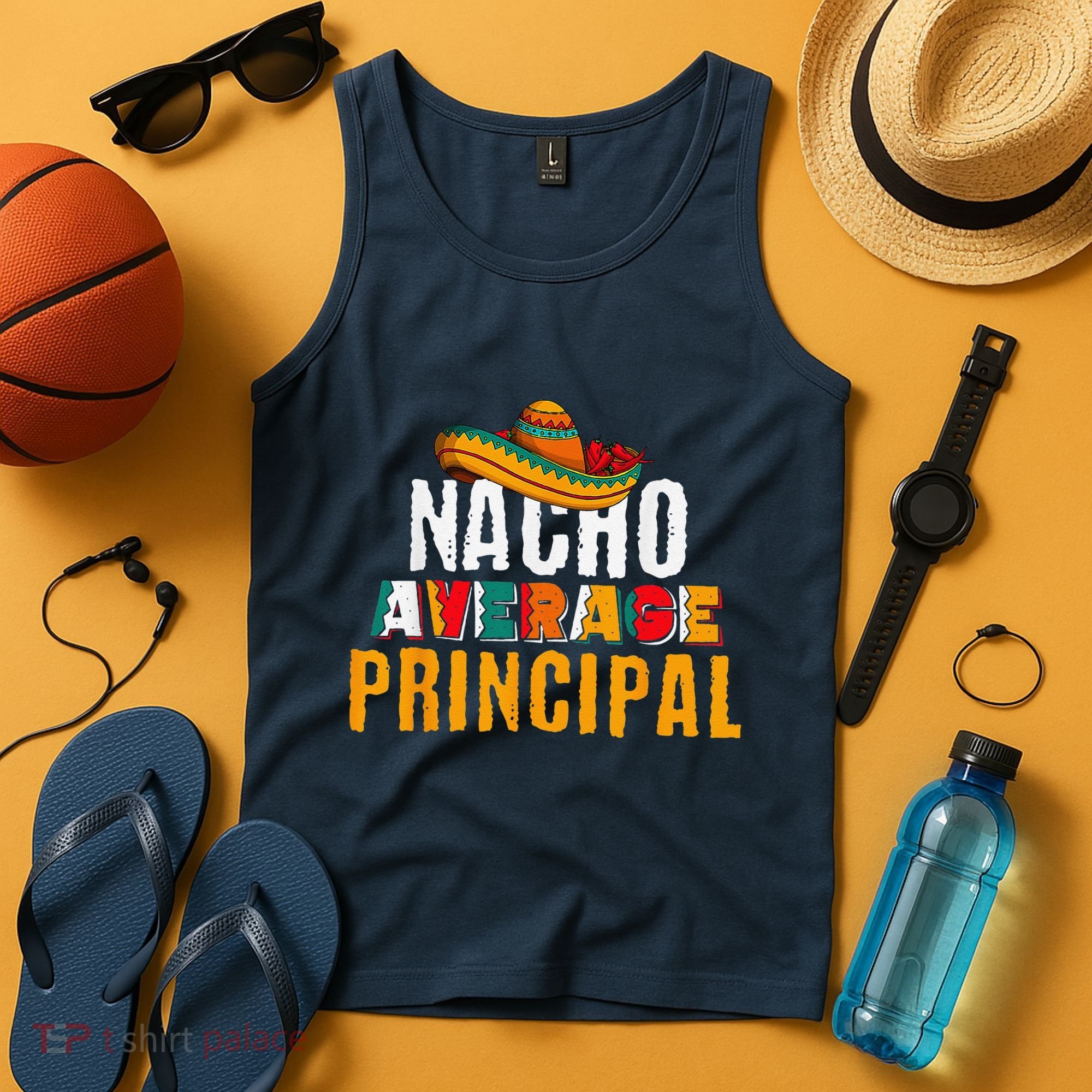 Nacho Average Principal Cinco De Mayo Funny Mexican Latin Tank Top