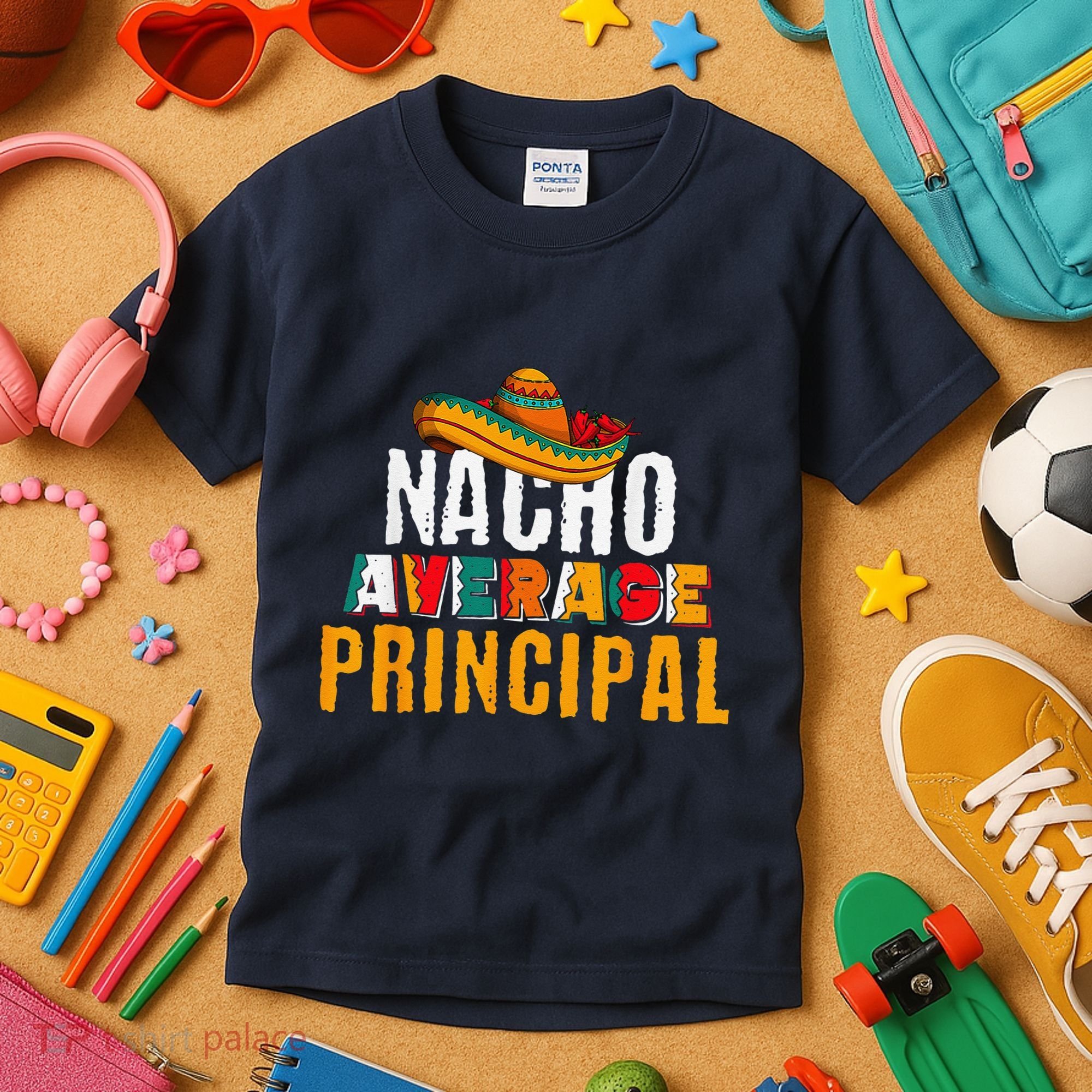 Nacho Average Principal Cinco De Mayo Funny Mexican Latin Kids T-Shirt