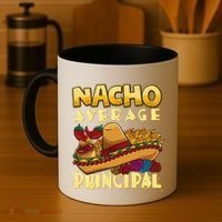 Nacho Average Principal Tacos Mexican Sombrero Cinco De Mayo Coffee Mug thumb 4