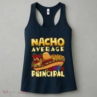 Nacho Average Principal Tacos Mexican Sombrero Cinco De Mayo Women's Tank Top thumb 3