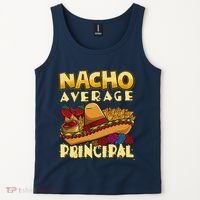Nacho Average Principal Tacos Mexican Sombrero Cinco De Mayo Tank Top thumb 2