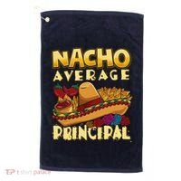Nacho Average Principal Tacos Mexican Sombrero Cinco De Mayo Golf Towel thumb 0