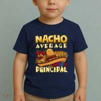 Nacho Average Principal Tacos Mexican Sombrero Cinco De Mayo Toddler T-Shirt thumb 2