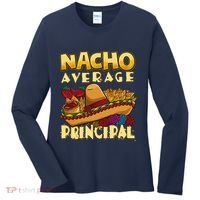 Nacho Average Principal Tacos Mexican Sombrero Cinco De Mayo Women's Long Sleeve Shirt thumb 0