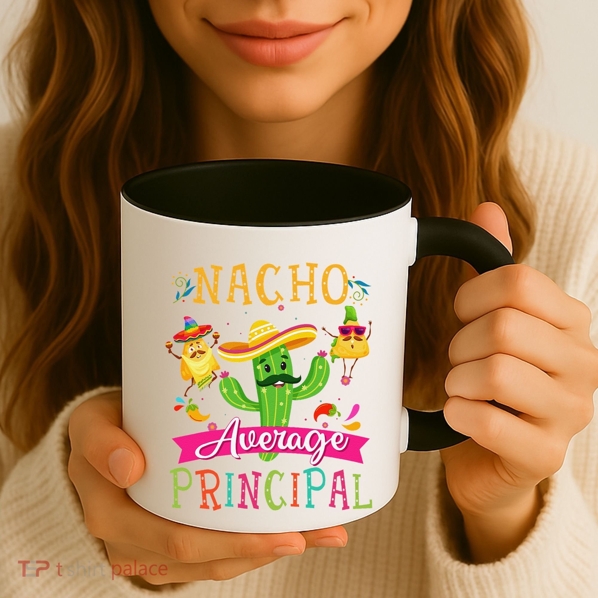 Nacho Average Principal Funny Mexican Cactus Cinco De Mayo Coffee Mug